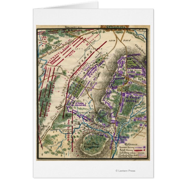 Cartão Batalha de Gettysburg 8 (Frente)