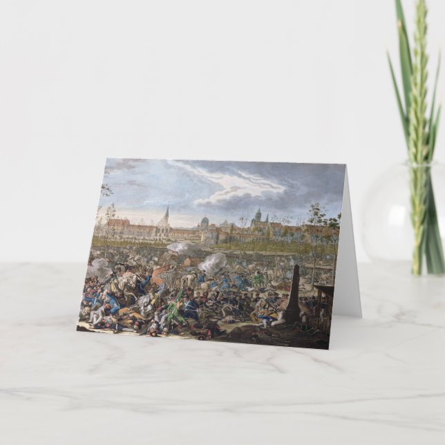 Cartão Batalha de Leipzig, o 19 de outubro de 1813 (Frente)