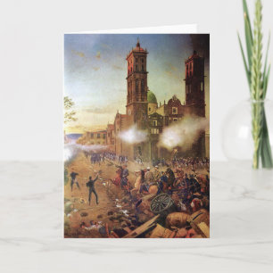 Cartão Batalha de Puebla História Mexicana