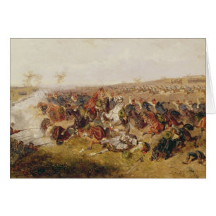 Cartão Batalha de Schweinschaedel, o 29 de julho de 1866