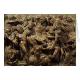 Cartão Batalha dos Lápitas e Centauros por Michelangelo