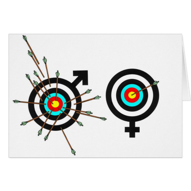 Cartão Batalha dos sexos (Frente Horizontal)