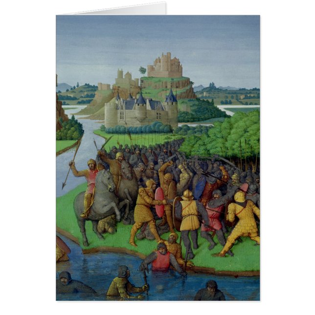 Cartão Batalha entre o Maccabees e o Bacchides (Frente)