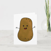 Batata de desenho animado marrom fofo para uso gen