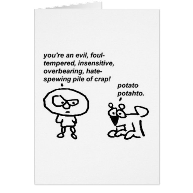 Cartão Batata Potahto (Frente)