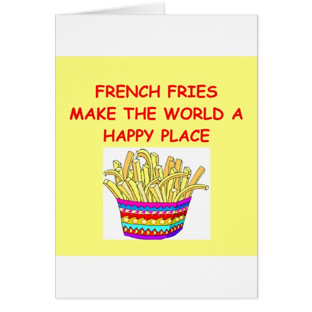 Cartão batatas fritas (Frente)