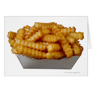 Cartão batatas fritas do Dobra-cut