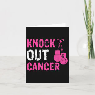 Cartão Bater No Boxing Fight Pink Ribbon Breast Cancer A