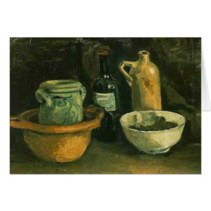 Cartão Bateria e duas garrafas (F57)Van Gogh Belas Artes