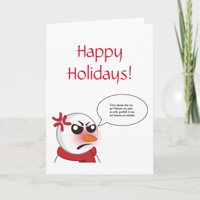 Cartão Baterias Não Inclusas... (Frente)