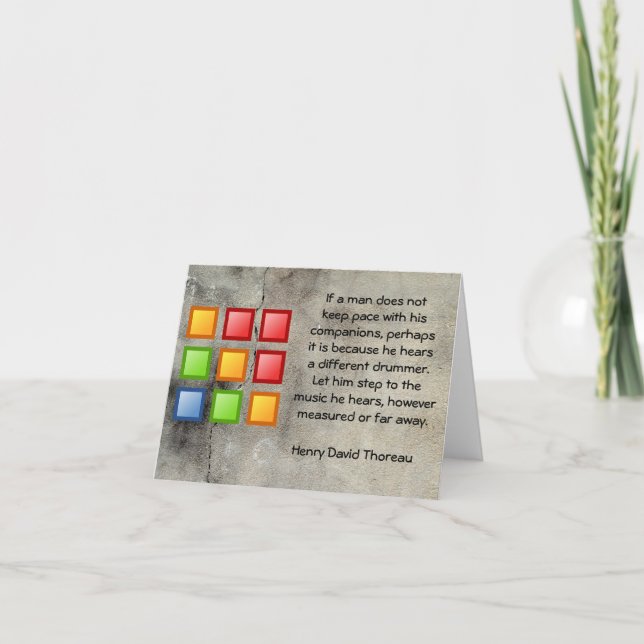 Cartão Baterista diferente (Frente)