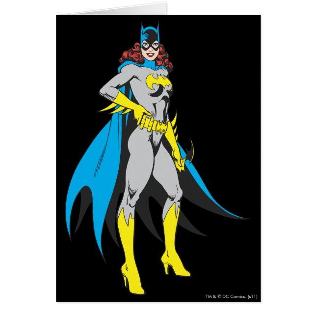 Cartão Batgirl Poses (Frente)