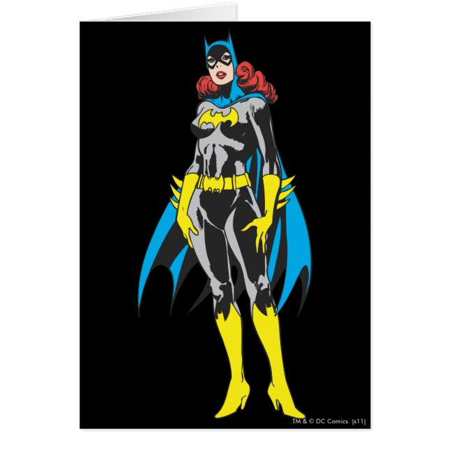 Cartão Batgirl Stands (Frente)