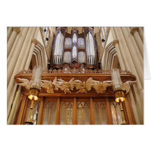 Cartão Bath Abbey England Pipe Organ