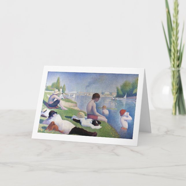 Cartão Bathers in Asnieres (Frente)