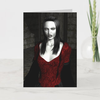 Cartão Bathory Gothic Art Greeting Card