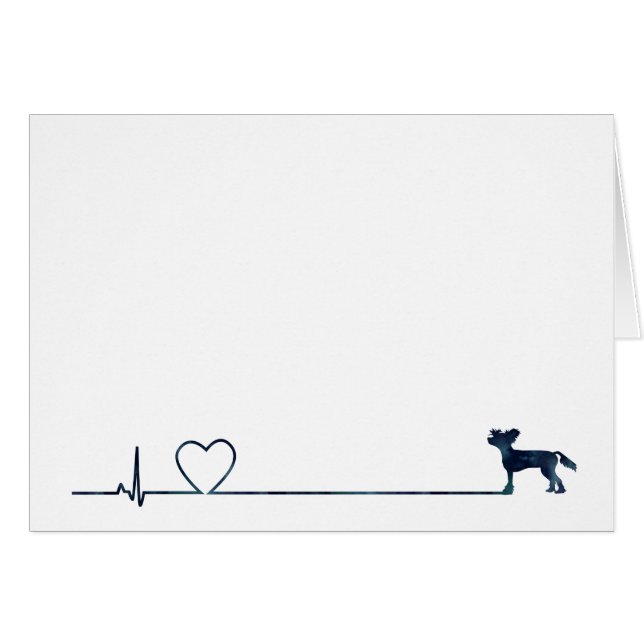 Cartão Batimentos cardíacos em chinês em meus pés (Frente Horizontal)