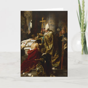 Cartão Batismo de Vajk por Gyula Benczúr (1875)