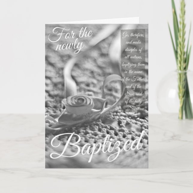 Cartão Batismo - Escritura (Frente)