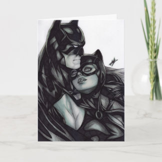 Cartão Batman & Catwoman ~ Bruce Wayne & Selina Kyle