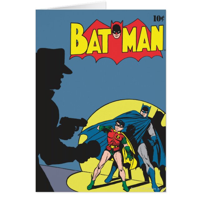 Cartão Batman Comic - com Robin (Frente)