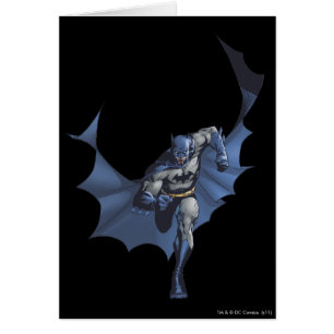 Cartão Batman corre com cabo voador