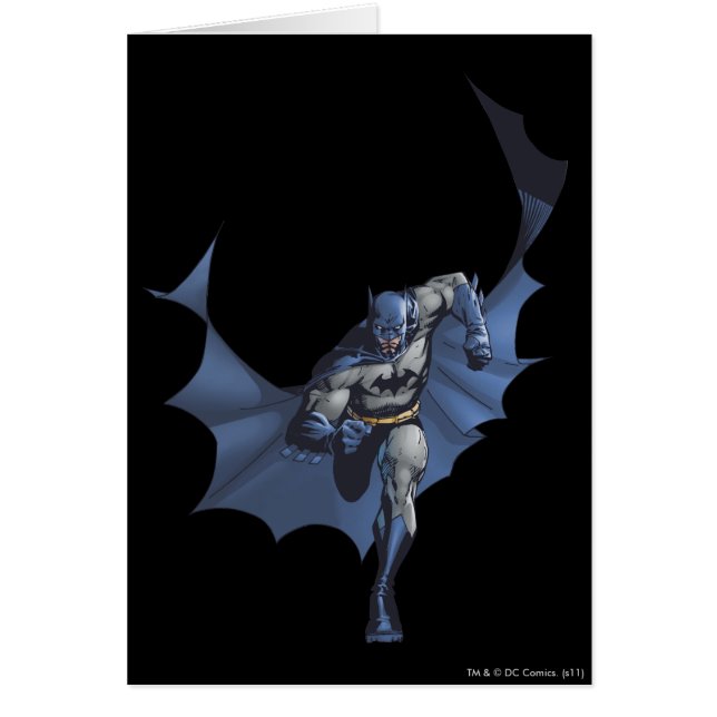 Cartão Batman corre com cabo voador (Frente)