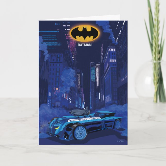 Cartão Batman Gotham City Night Patrol (Frente)
