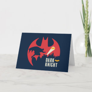 Cartão Batman O Logotipo Do Bat Knight Escuro