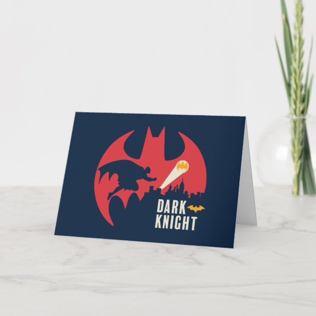 Cartão Batman O Logotipo Do Bat Knight Escuro (Frente)