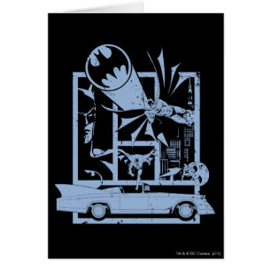 Cartão Batman - Picto Blue