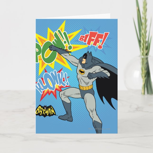 Cartão Batman Punching Graphic (Frente)