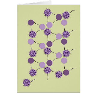 Cartão Baubles roxos