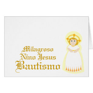 Cartão "Bautismo miraculoso" - personalize