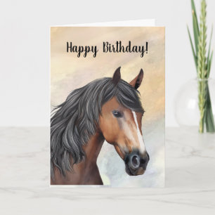 Cartão Bay Horse com Blaze Happy Birthday