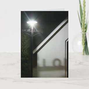 Cartão "bay light @ night" greeting card