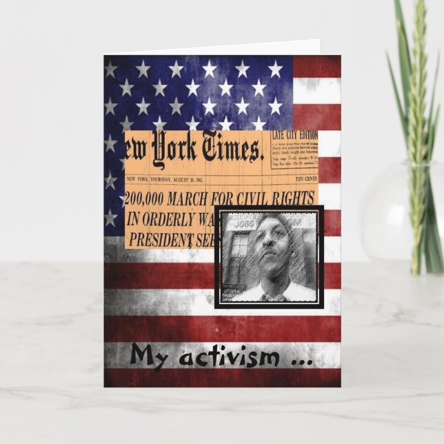 Cartão Bayard Rustin (Frente)