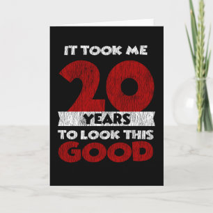 Cartão Bday de 20 anos me fez parecer um bom aniversário