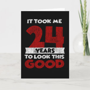 Cartão Bday de 24 anos me fez ficar bonita no 24º anivers