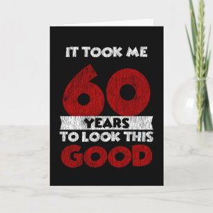 Cartão Bday de 60 anos me fez parecer bom sexagésimo aniv