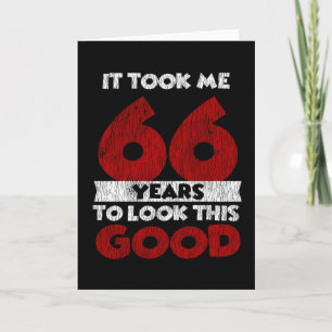 Cartão Bday de 66 anos me fez ficar bem 66 anos