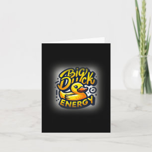 Cartão Bde Fun Duck Energy Engraçado Vintage Rubber Duck