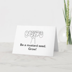 Cartão Be a Mustard Seed card