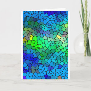 Cartão Be Blessed - Encouragement - Stained Glass Pieces