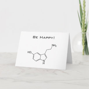 Cartão Be Happy! Serotonin Greeting Card