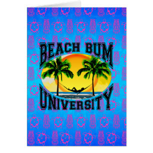 Cartão Beach Bum University