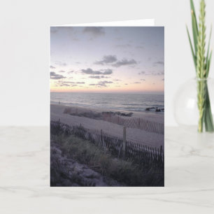 Cartão 'Beach Dawn' Blank Greeting Card