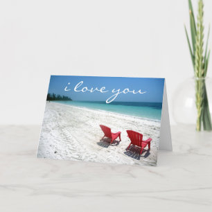 Cartão beach forever love