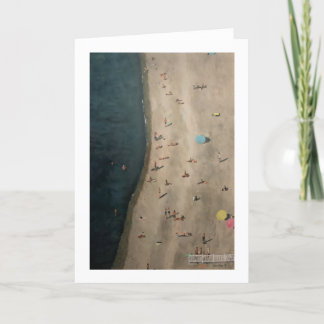 Cartão "Beach in Nice", por Trina Chow
