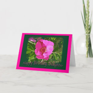 Cartão Beach Rose Daughter Birthday Card
